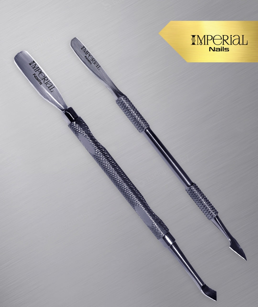 Empujador de cutícula de acero inoxidable